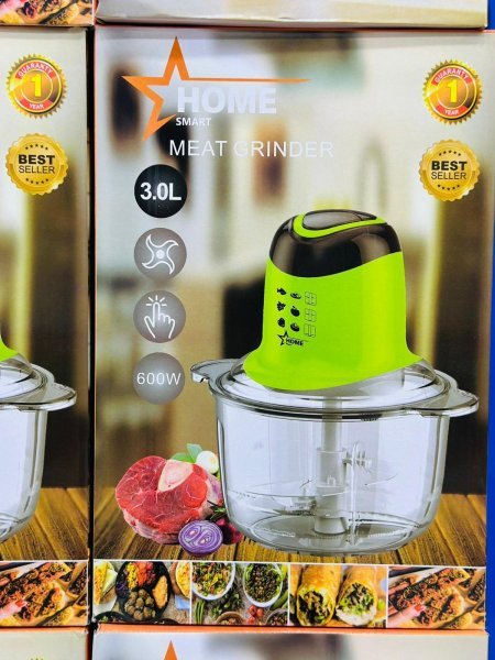 🔪 מטענת בשר חשמלית HOME SMART – קיבולת 3 ליטר, 600 וואט
