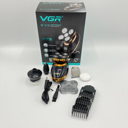 חווית גילוח מקצועית ומושלמת, עכשיו אצלכם בבית עם מכונת VGR V-316!