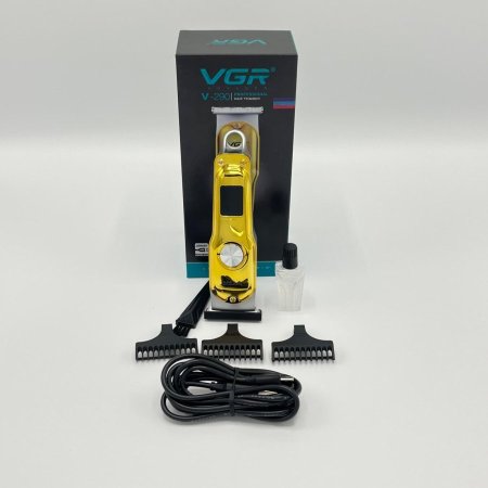 💈 מכונת תספורת מקצועית VGR V-290 💈 עיצוב יוקרתי בצבע זהב ✨
